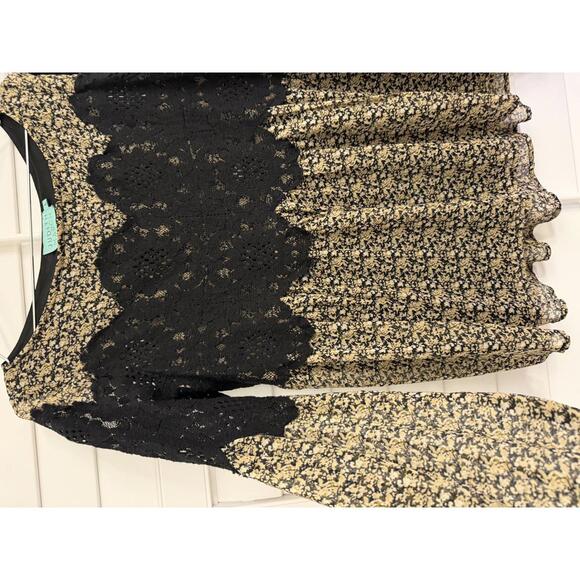 Judith March black lace overlay blouse  Size Large - Picture 3 of 7